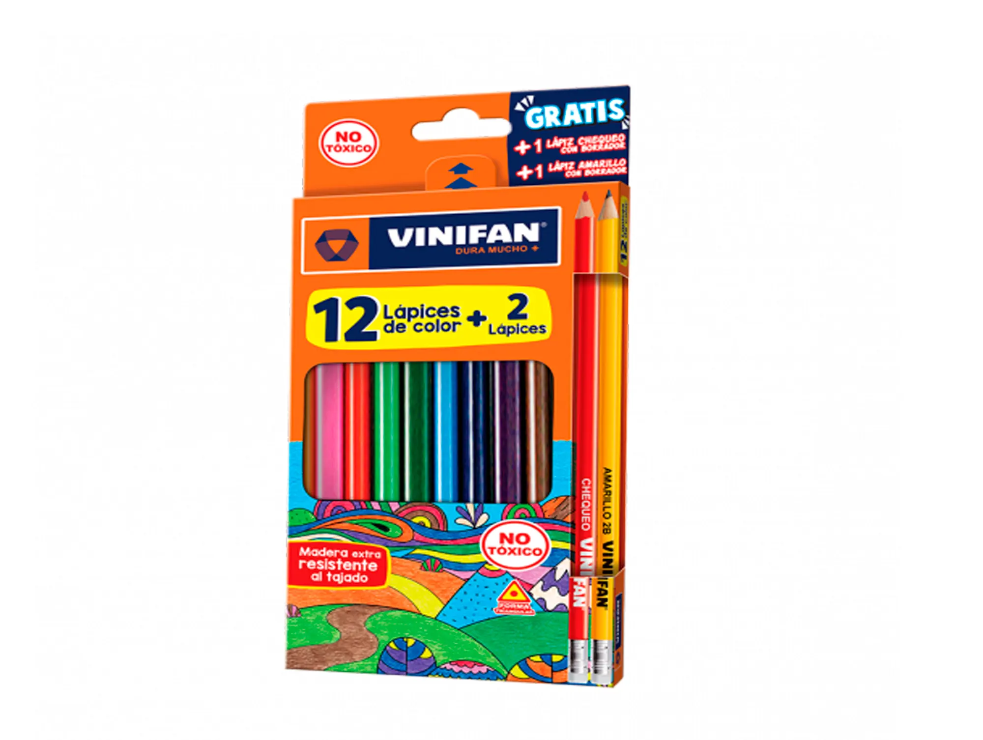 Colores Largos x 12 und unifan 77145