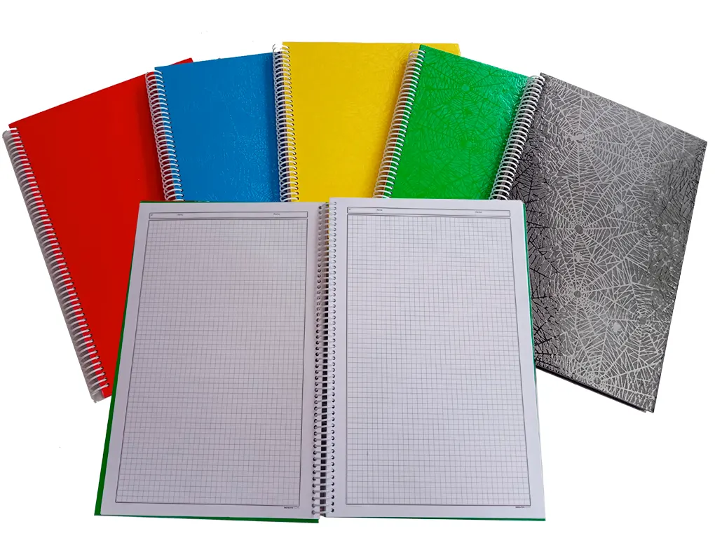 Paquete cuaderno Carta tapa araña Cuadriculado